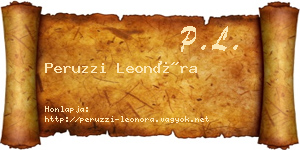 Peruzzi Leonóra névjegykártya
